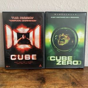Cube (1997) & Cube Zero (2004) DVDs - VG Tested!